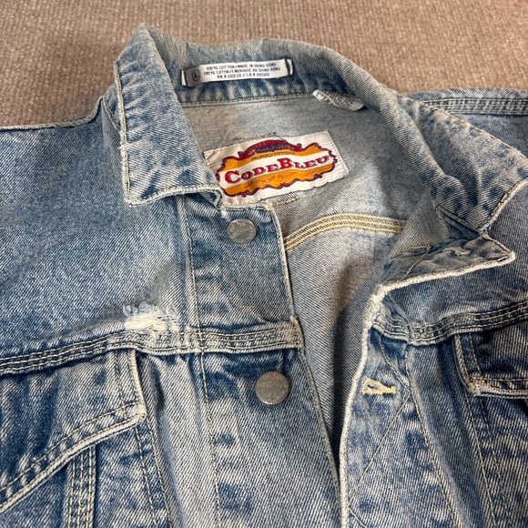 Vintage Code Bleu Denim Jacket – Made in Hong Kong - Picture 2 of 5